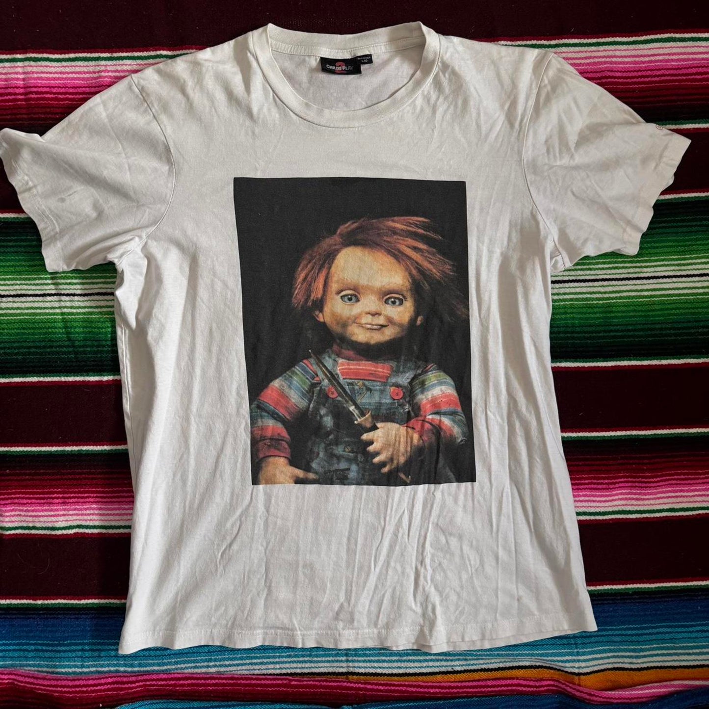 VTG 90's Child's Play 2 Movie Promo Chucky Doll Universal Studios T-Shirt
